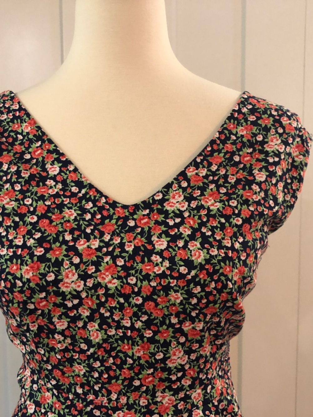Lindy Bop Navy Ditsy Dress - Picture 3 of 7